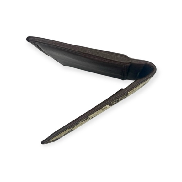 GUCCI logo wallet in canvas and leather brown - Picture 7 of 11